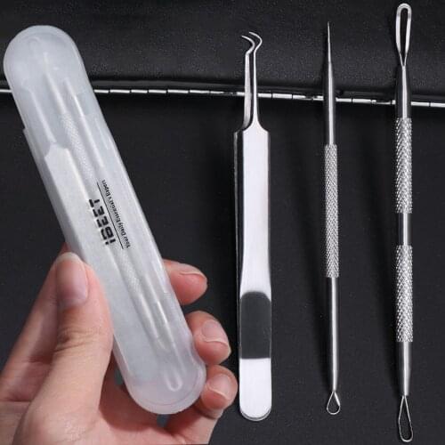 1 Set Silver Blackhead Comedone Remover Needles For Squeezing Acne Pimple Blemish Extractor Face Skin Care Beauty Tools JIMP01