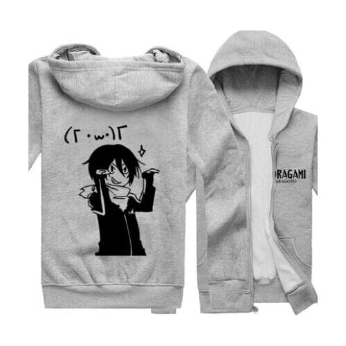 New winter Noragami yato Hoodie Anime hoodied Coat Men Women cotton Long Sleeve Sweatshirt