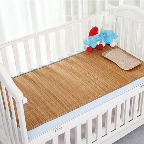 Summer New Children Sleeping Bamboo Mat Baby Rattan Mat Soft Cool Ice Feeling Bedding Good Air Permeability Mattresses No Pillow