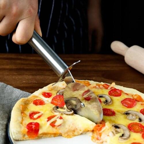 1 Pc Pizza Cutter Stainless Steel Scissors Cake Bread Pies Round Knife Cutter Pizza Tool Pizza Wheels Cooking Tool