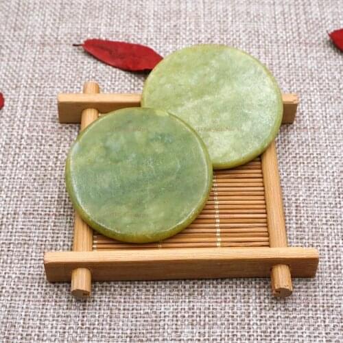 Round Jade Stone False Eyelash Extension Glue Adhesive Pallet Pad Holder for Eyelashes Extensions Glue Makeup Tool
