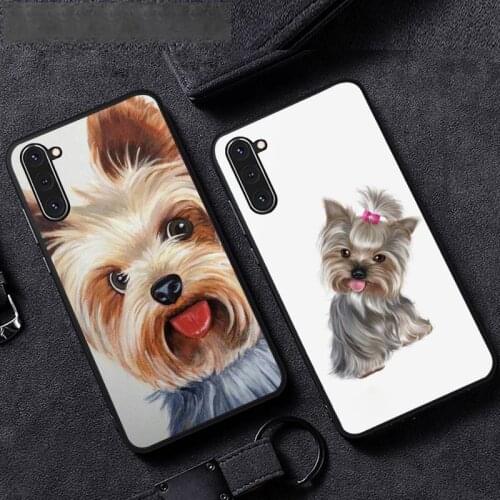 Yorkshire Terrier dog cute Phone Case For Samsung A51 A32 A52 A71 A50 A12 A21S S10 S20 S21 Plus Fe Ultra