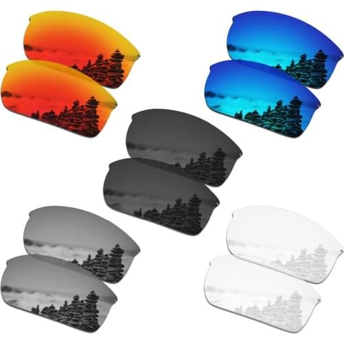 SmartVLT 5 Pairs Polarized Sunglasses Replacement Lenses for Oakley Wiretap - 5 Colors