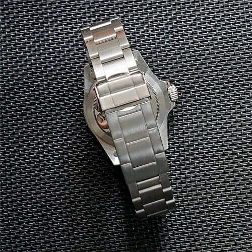 The NH35 NH36 Replacement Accessories of 39.5mm Stainless Steel Watch Case with Watch Strap Belt Bezel