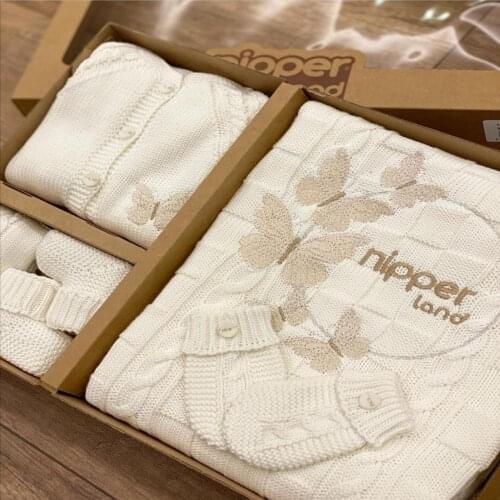 Nipperland Knitted Italian brand newborn set
