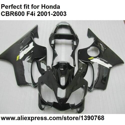 Aftermarket body parts fairings for Honda CBR 600 F4i 2001 2002 2003 matte black fairing kit CBR600F4i 01 02 03 DZ122