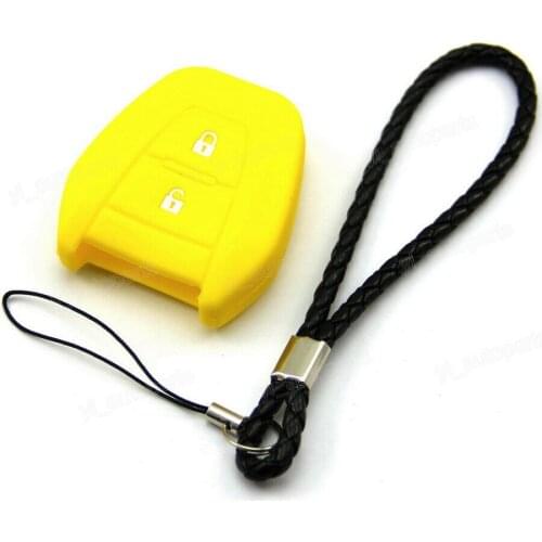 Yellow Silicone Case Cover For Isuzu Remote Key D-MAX MUX TRUCK DMAX UTE ISU2BYE