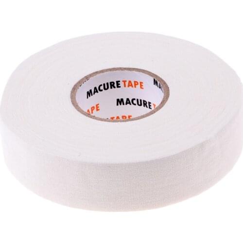 1 Roll of Durable 1' X 25 Yards Cloth Hockey Stick Tape Waterproof Adhesive Pro Quality Ice Hockey Accessories Black/White