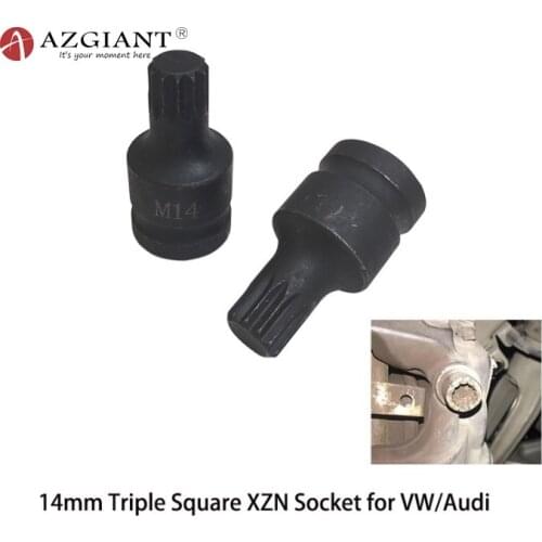 1PC 14mm for Volkswagen Touareg Audi Q7 Porsche Cayenne Brake Caliper Pad Screws Disassembly Sleeve M14 Triple Square XZN Socket