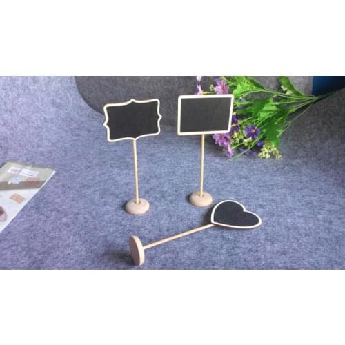 10pcs/lot European Wedding Decoration Small Blackboard Creative Children Home Furnishing Jewelry Ornaments Wooden Crafts MM 001