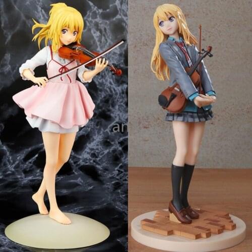 23cm Miyazono Kaori Figure Your Lie In April Action Figure Anime Doll PVC Sex Girls Model Toys Collection