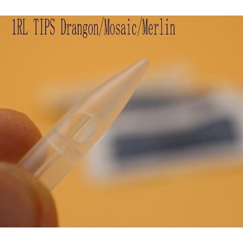 500Pcs 1RL Permanent Makeup Needles Caps Tattoo Needle Tips For BioTouch Drangon/Mosaic/Merlin Tattoo Eyebrow Lip Machine