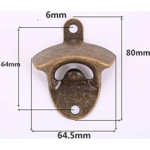 700pcs/lot Retro Wall Mounted Bottle Opener Beer Opener for Wine Soda Glass Cap Opener Kitchen Bar Restaurant Gift