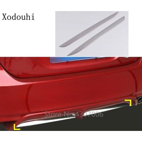 Car Styling Body Cover Protection Bumper Trim Rear Back Tail Bottom 2pcs For Toyota New Camry XV70 2017 2018 2019 2020 2021