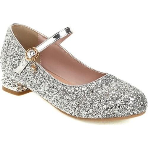 BLXQPYT 2021 Women Wedding Shoes Bride High Heel Plus Size 28-48 Girls Student Zapatos Mujer Pumps Sandals Mary Jane Shoes 7744