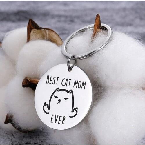 Pet Memorial Keychain Present for Boys Girls Cat Lovers Birthday Mothers' Day Key Ring Gifts for Women Men BFF Pet Owner