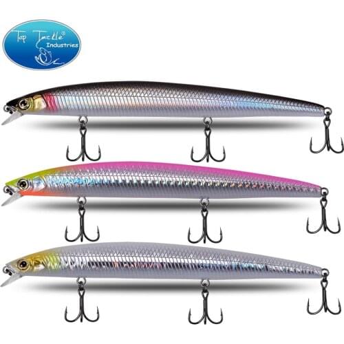 CF Lure Fishing Bait 130mm 13.5g Minnow Sinking 6# Hook Jerk Bait Built-in Tungsten Steel Ball long Shot Weight Transition