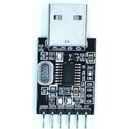 Black CH340 module G USB to TT L serial port board stc MCU burner download line Downloader