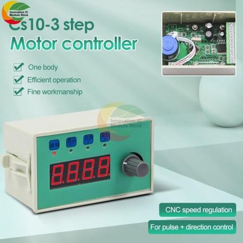 CS10-3 Stepper Motor Controller High-quality Knob Stepless Governor Pulse Generator Controller 24V 10W 0-3000 rpm Hot Selling