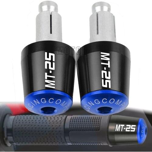 For YAMAHA MT25 MT-25 2003 2004 2005 2006 2007 2008 2009 2010 Motorcycle Accessories Handlebar Grips Handle Bar Cap End Plugs