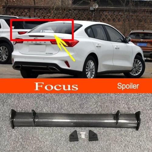 Focus 2019-2022 Real Carbon Fiber GT-style Car-styling Sporty Rear Trunk Wing Spoiler for Ford Focus 2019-2022 Sedan