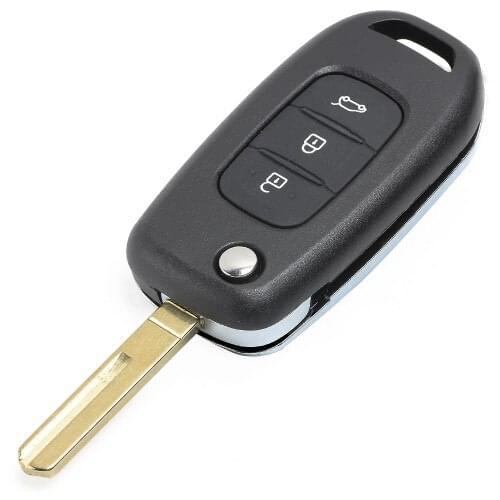 KEYECU OEM Replacement Flip Remote Key Fob 433MHz PCF7961M for Renault Kadjar Captur Megane 3 2013-2017