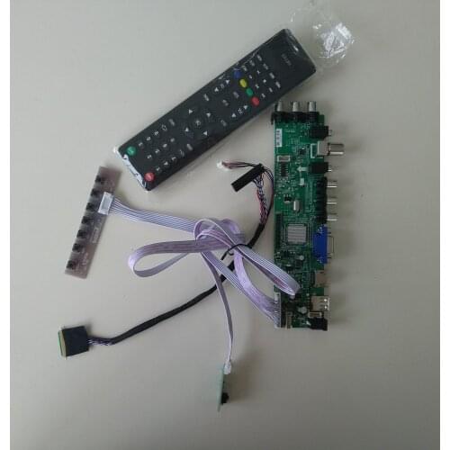 Kit for CLAA156WB11A DVB-T2 DVB-T 1366X768 Controller board LED Digital Signal USB AV TV 40pin LVDS HDMI VGA 15.6"