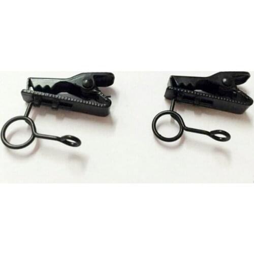 6mm diameter metal clip black for lavalier microphone replacement parts for lapel microphone