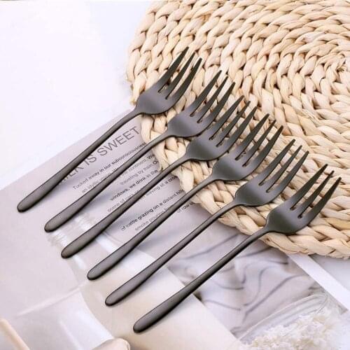 Tea Fork Set Stainless Steel Small Fruit Fork Set Gold Dessert Fork For Cake Snack Gold Salad Fork Cutlery Dinnerware Set