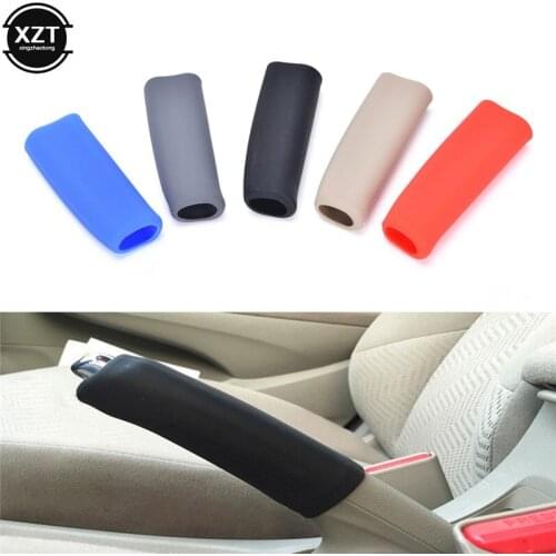 Hand Brake Set Universal Car Handbrake Sleeve Silicone Gel Cover Anti-Skid Auto Parking Brake