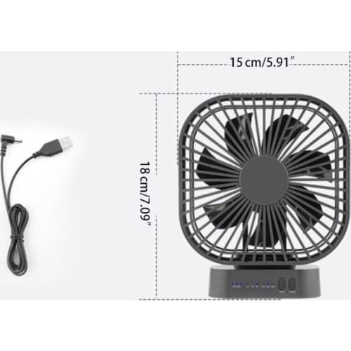 Q1JF Mini Desk Fan Table Fan with Super Quiet, 3 Modes 90° Rotation Personal USB Fan for Outdoor Camping Indoor Gym Treadmill
