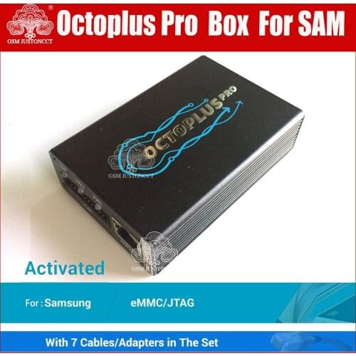 NEW Original Octoplus Pro Box with 7 in 1 Cable/Adapter Set for Samsung(Activated for Samsung + eMMC/JTAG)