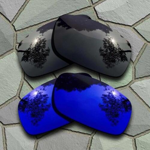 Grey Black&Violet Blue Sunglasses Polarized Replacement Lenses for Oakley Crankshaft