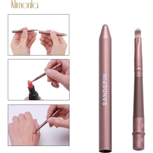 1 PC Professional Lip Brushes With Lid Retractable Portable Cosmetic Brush For Lipstick Applicator Makeup Tools