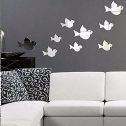 Sale Pattern promotion europe package acrylic butterfly combination 3d mirror wall stickers household room