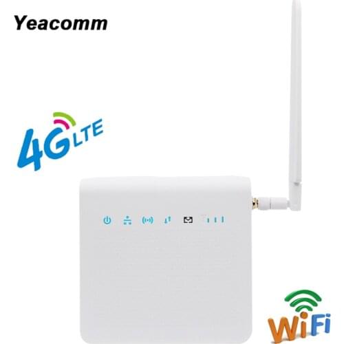 Unlocked 300Mbps indoor LTE CPE 4G Mobile WIFI Router with Sim Card Slot and LAN Port