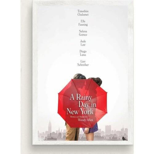 Modern mural a rainbow day in New York Movie Poster picture copper engraving home decoration living room decoration