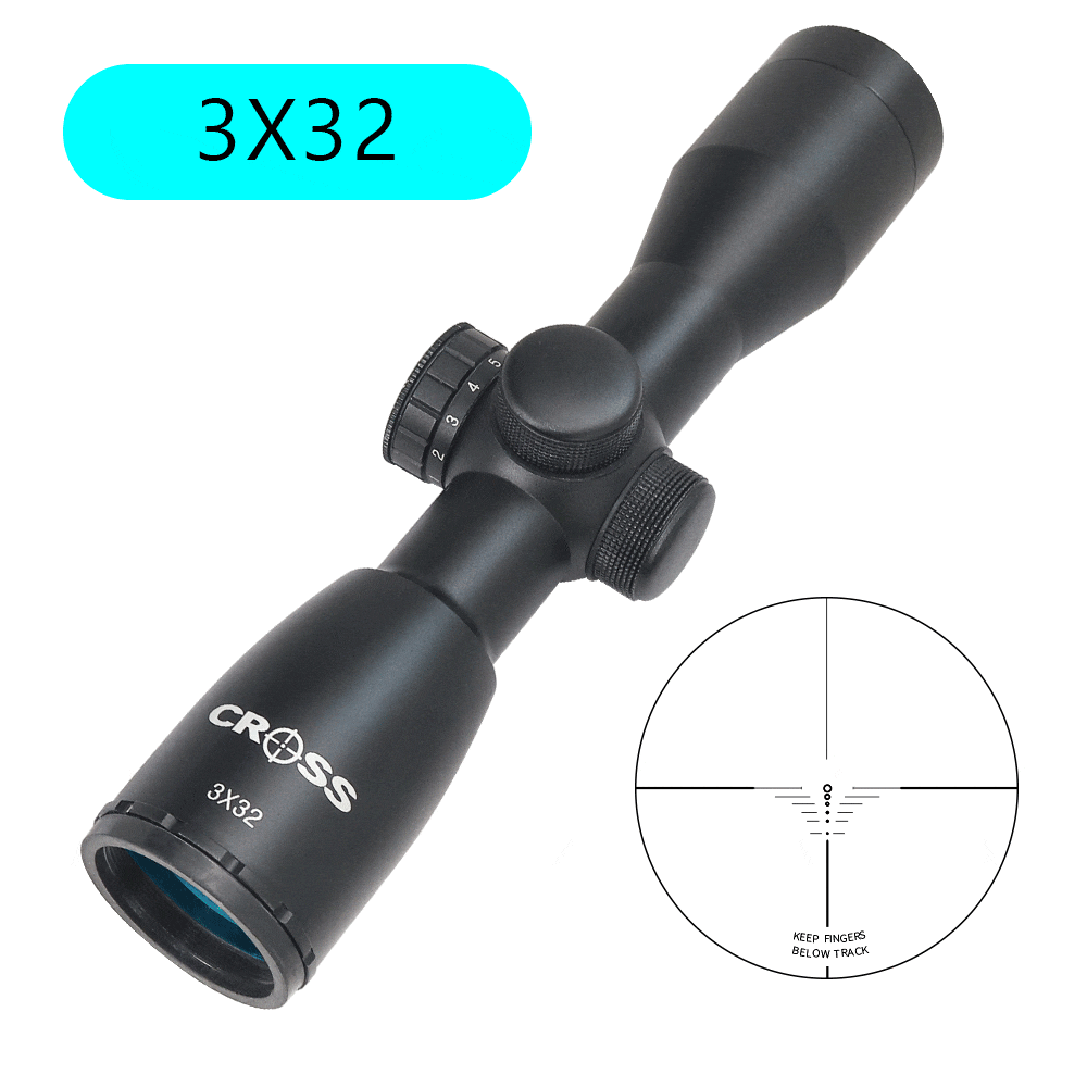 Tactical 3x32 Rifle Scope Red Green Dot Reticle Hunting Rifle Scopeoptics airgun scope airosft accessories optical sights