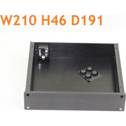 Power Amplifier Supply Chasis DAC AMP Case Headphone Shell Home Audio DIY Kits Side Panel U Profile W210 H46 D191
