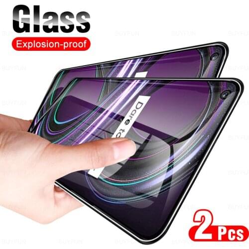2PCS Full Cover Tempered Smart Phone Protective Glass For OPPO Realme 8S 7 8i Screen Protection Glass Realmy 7 8 Pro 4G/5G Film