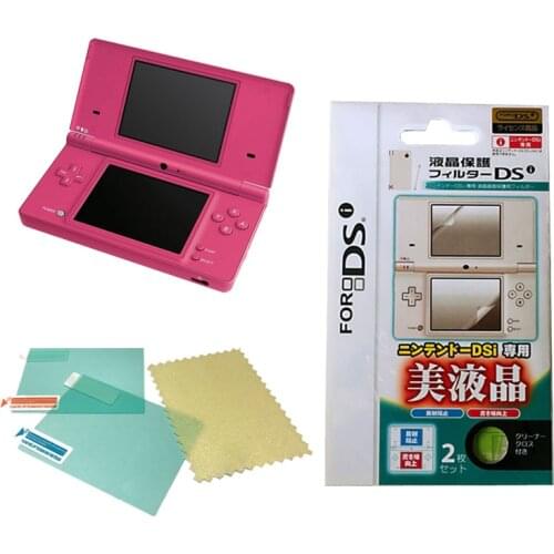 2in1 Top Bottom HD Clear Protective Film Surface Guard Cover for Nintend DSi NDSi LCD Screen Protector Skin