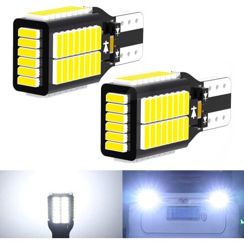 2x W16W T16 LED T15 Canbus Car Reserve Light White Insight Element Ridgeline Tail Lamp For Honda Accord Civic Fit Pilot CRV CRZ