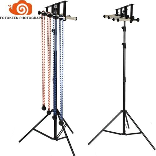 Free photo studio manual background stand-4rolls Manual wall/ Ceiling Mount Manual Elevator Background Backdrop Support System