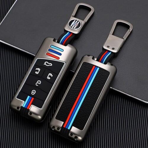 Zinc Alloy Key Cases For GAC Trumpchi GS4 GM8 GA3 GA6 SGS7 GA4 GS5 GS3 Legend GS8 Smart Remote Fob Cover Protector Bag
