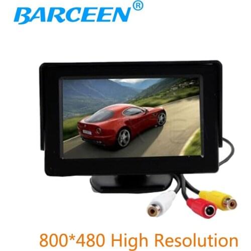 Free Shipping 4.3 Inch LCD TFT Rearview Rear view Color Monitor screen for Car Backup Camera