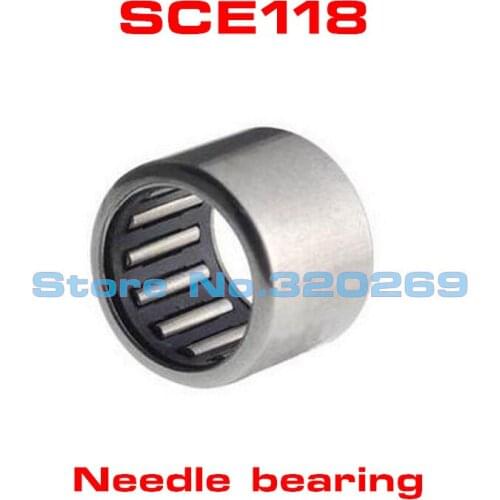2pcs SCE118 Needle Bearing 17,46x22,23x12,7 Mm Inch Shaft