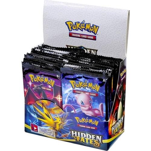 324pcs Pokemon Card Hidden Fates Game Collection Cards Exquisite Boxed Party Collection Trading Cards Game Toy Gift