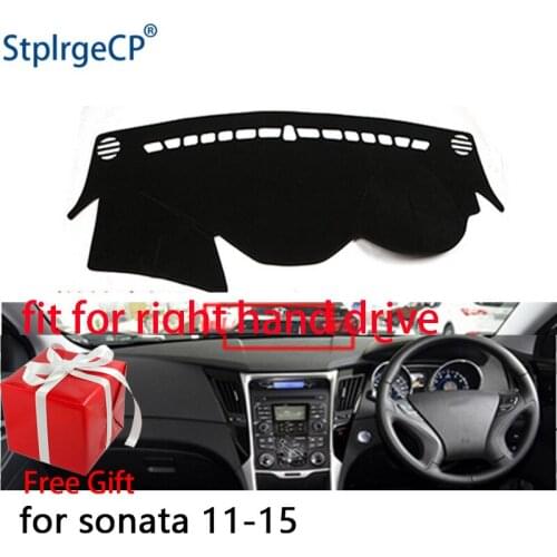 Car Dashboard Cover Mat for Hyundai Sonata I45 2009-2014 Right Hand Drive Dashmat Pad Dash Mat Covers Dashboard Accessories