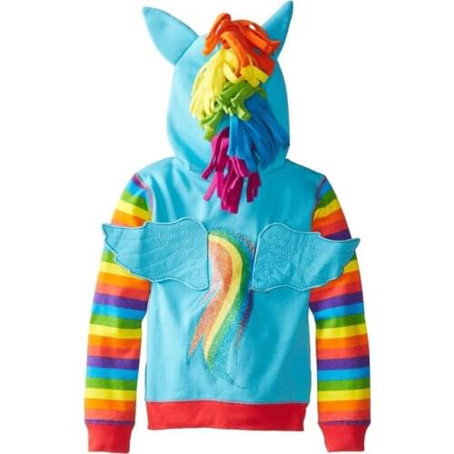 Girls Jackets Pullover Children Hoodies Sweatshirt Baby Cartoon Clothing Girl Spring Autumn Jacket Kids Casual hood Outwear