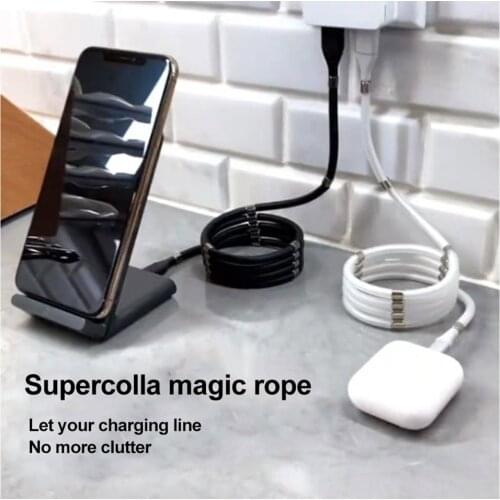 KQJYS For iPhone Magic Magnetic Charging Cable Type C Fast Charging Cable Micro USB Phone Charging Cable Data Cable